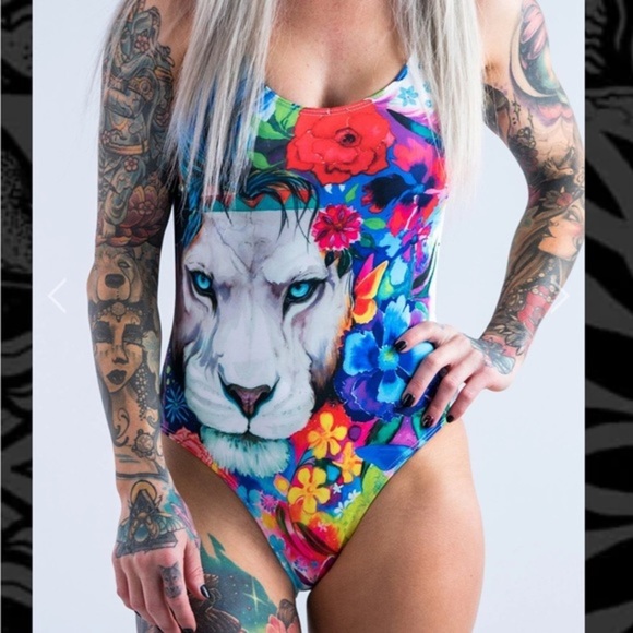 1 piece bathing suit, low back. Versatile: bathing suit or a jumper/bodysuit